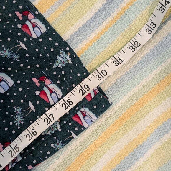 ⭐ Men's Vineyard Vines green holiday print PJ Pajama Pants Small - Picture 9 of 12